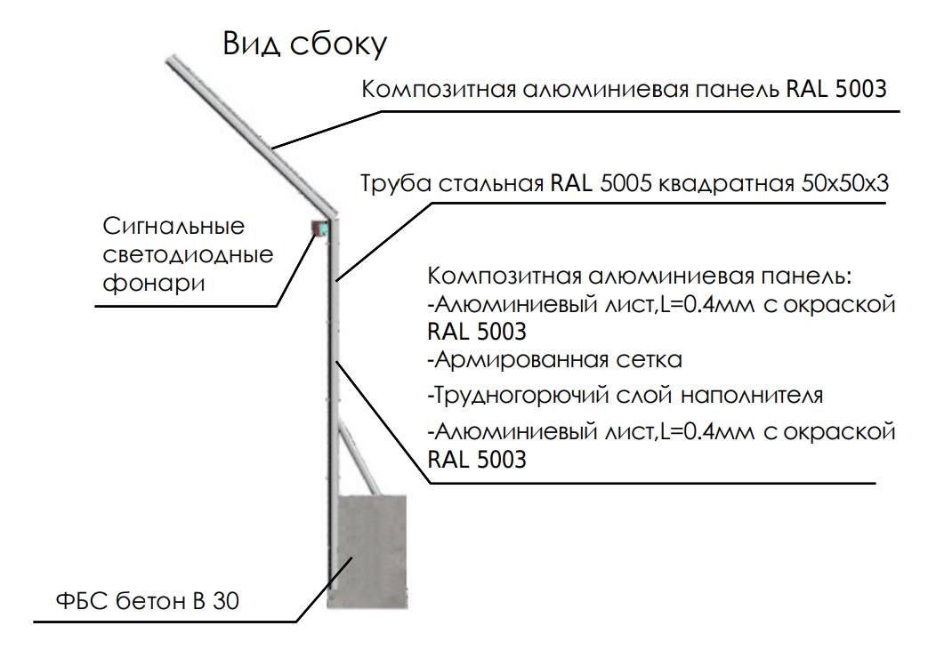 Защитно-охранное ограждение ТИП 2.3